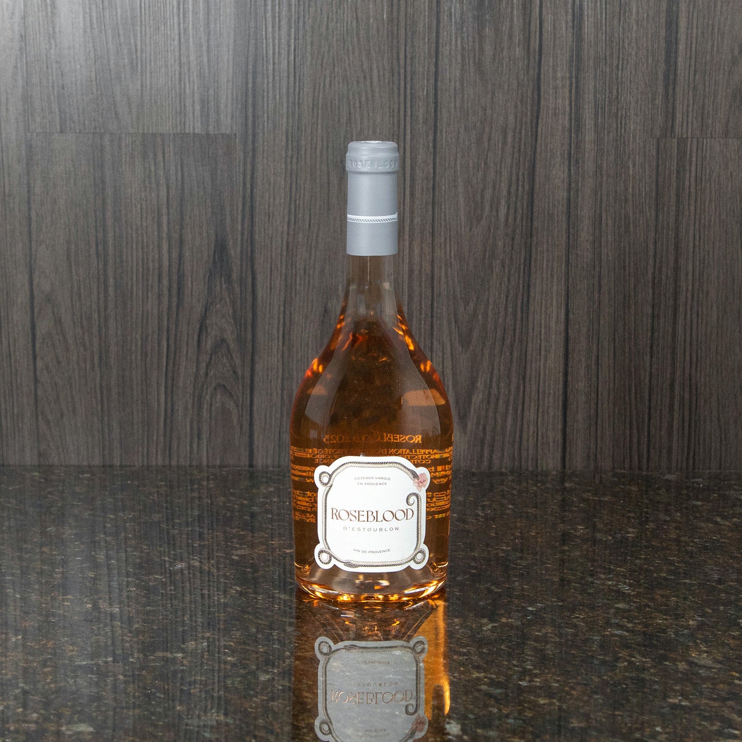 a bottle of Rosé wine